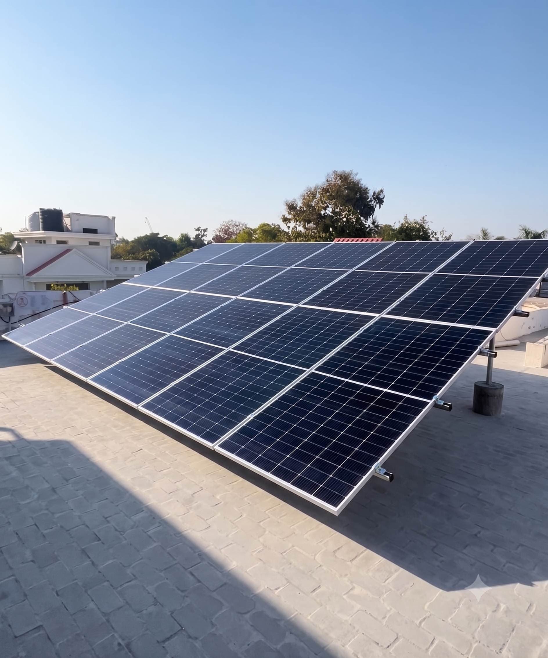 Standard solar structure installation